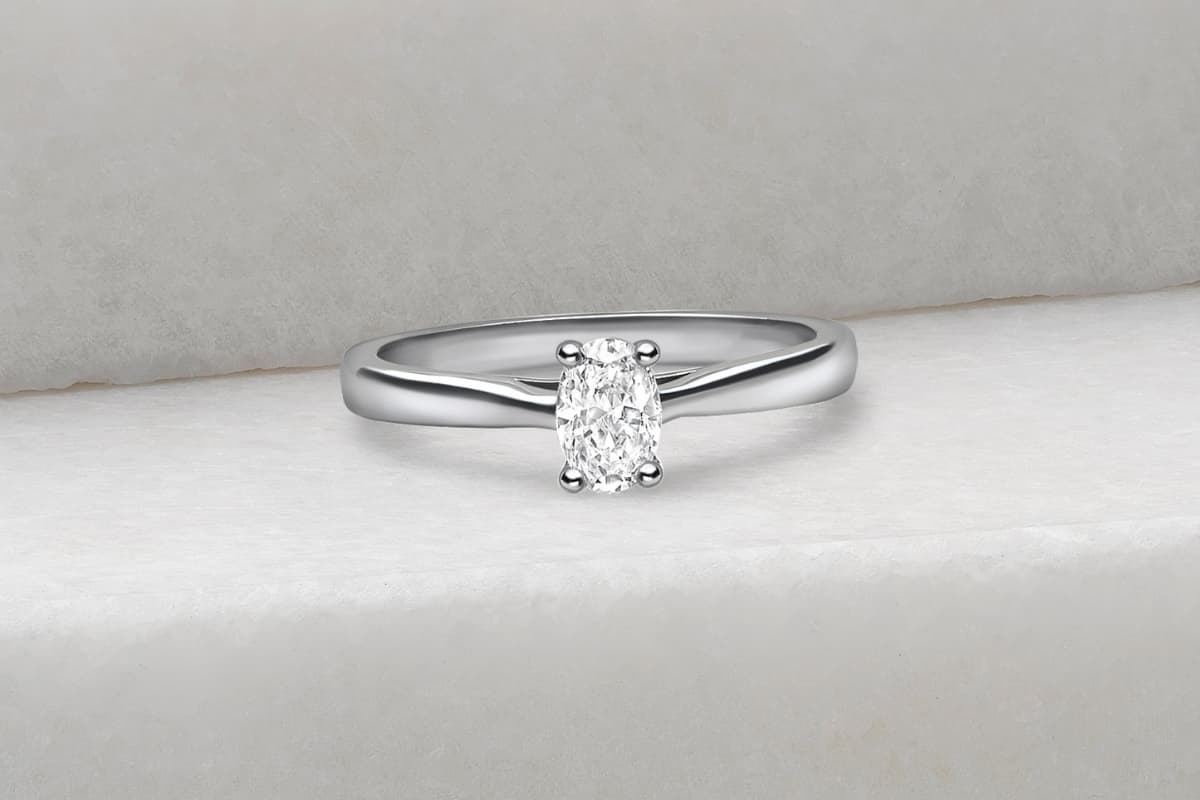 Category - Oval Cut Engagement Rings New